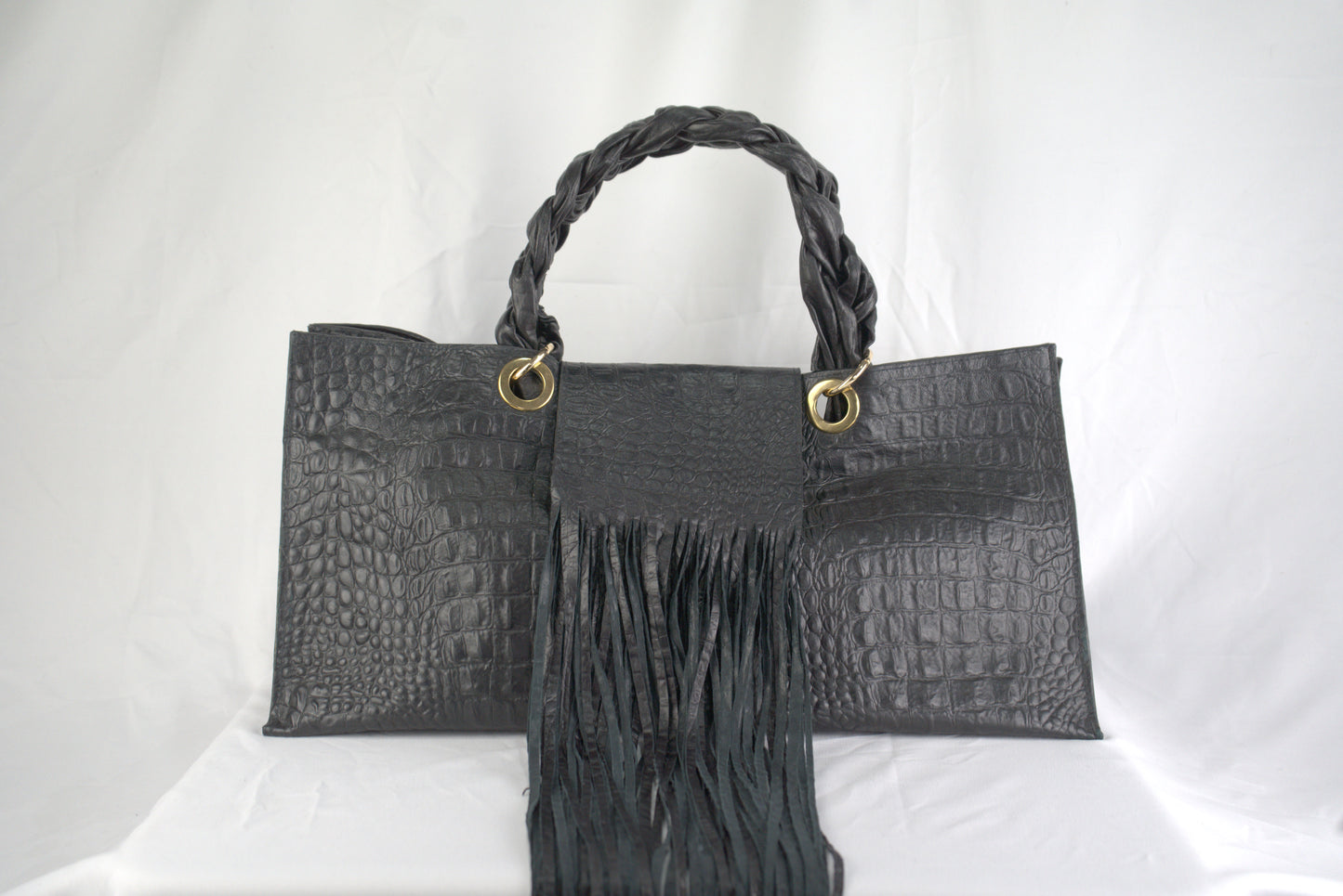 Borsa in vera pelle stampa cocco