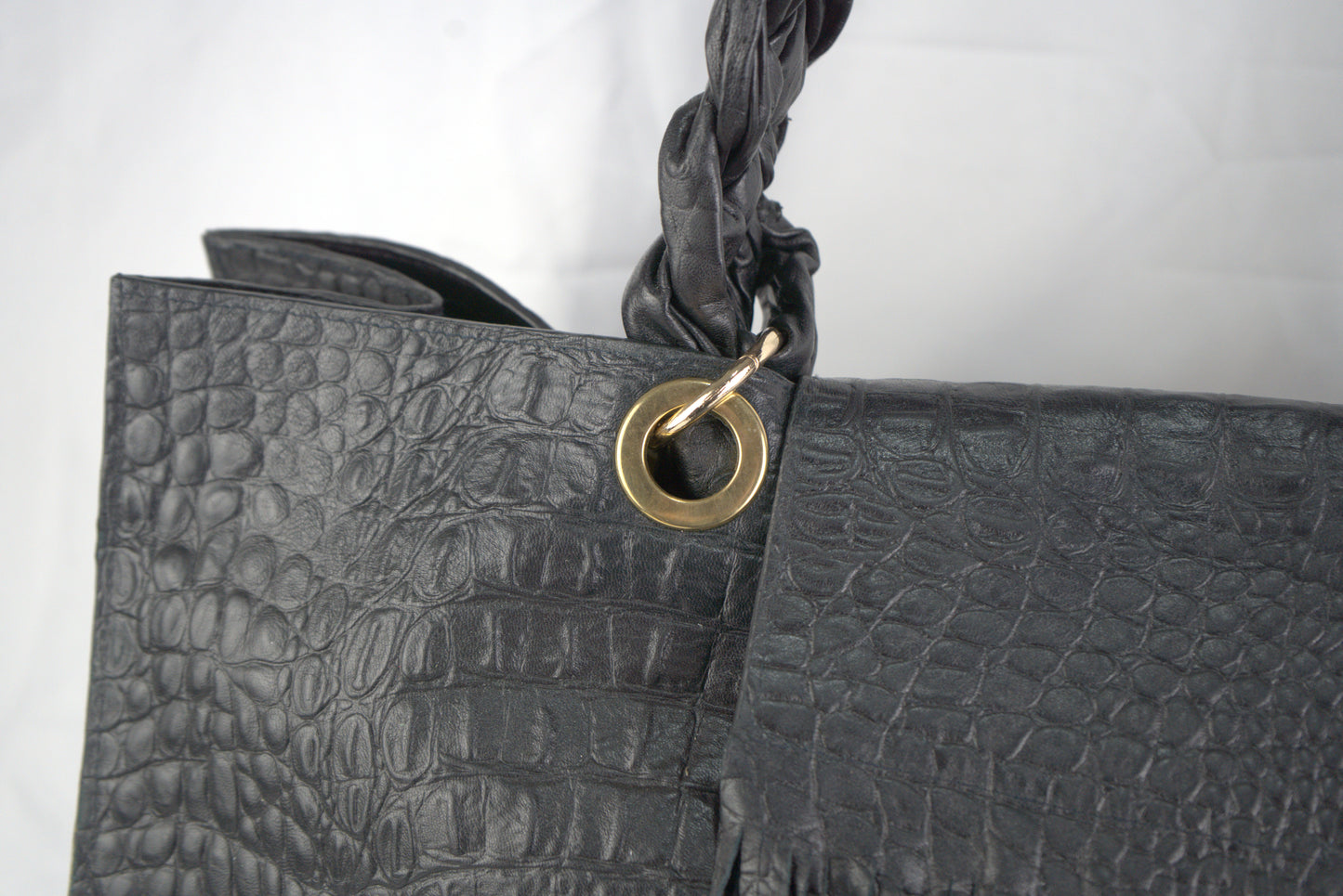 Borsa in vera pelle stampa cocco