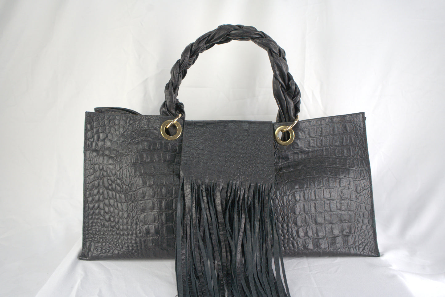 Borsa in vera pelle stampa cocco