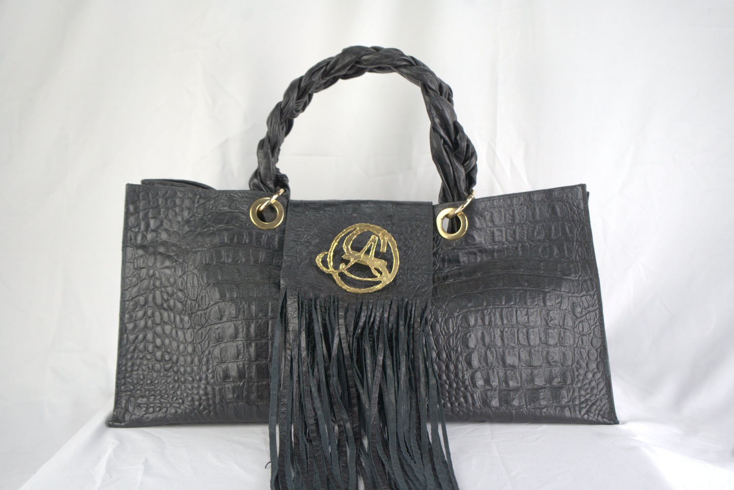 Borsa in vera pelle stampa cocco