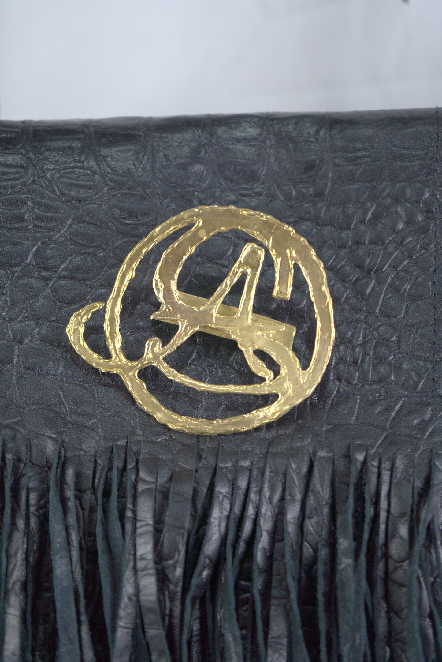 Borsa in vera pelle stampa cocco