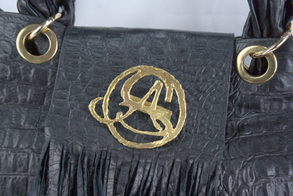 Borsa in vera pelle stampa cocco