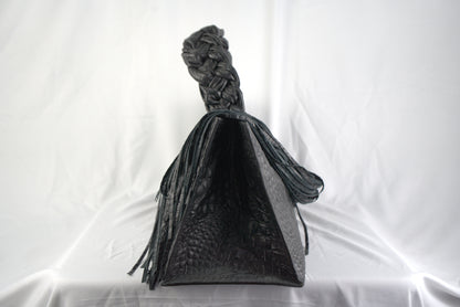 Borsa in vera pelle stampa cocco