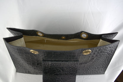 Borsa in vera pelle stampa cocco