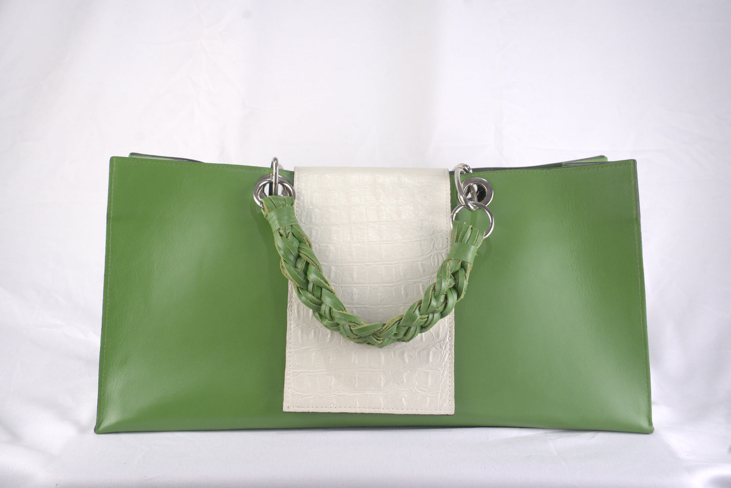 Borsa in vera pelle liscia