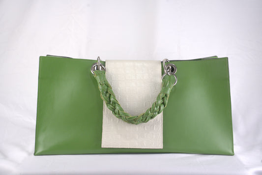 Borsa in vera pelle liscia