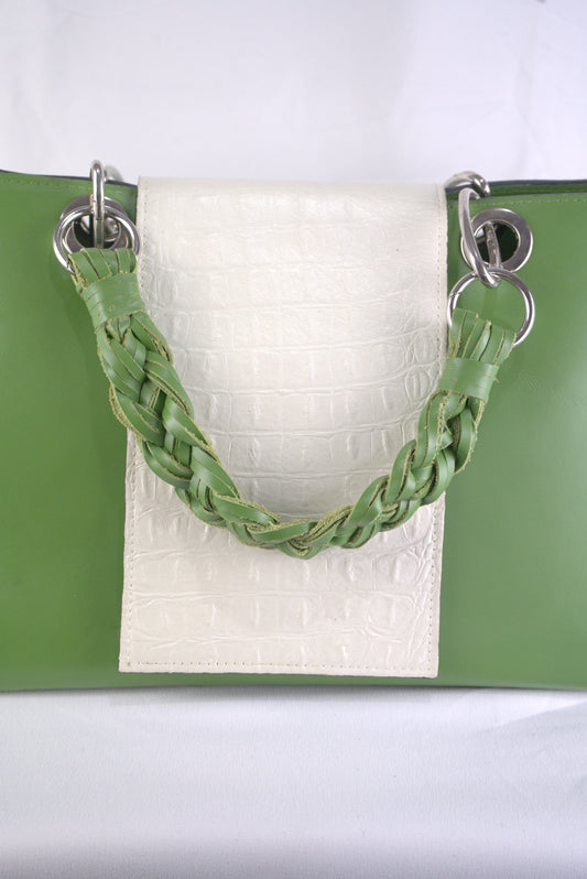 Borsa in vera pelle liscia