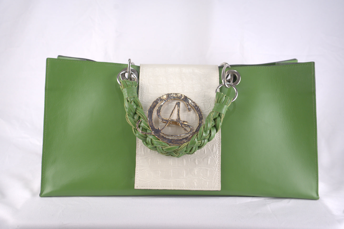 Borsa in vera pelle liscia