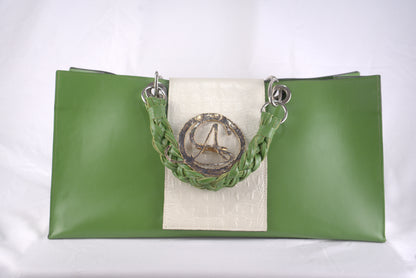 Borsa in vera pelle liscia