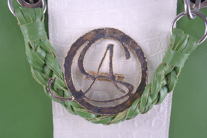 Borsa in vera pelle liscia