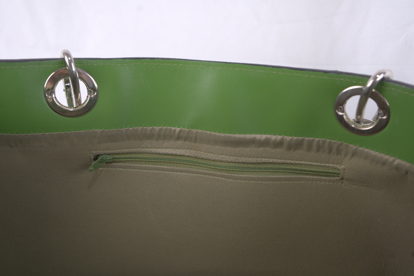 Borsa in vera pelle liscia