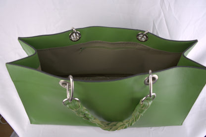 Borsa in vera pelle liscia