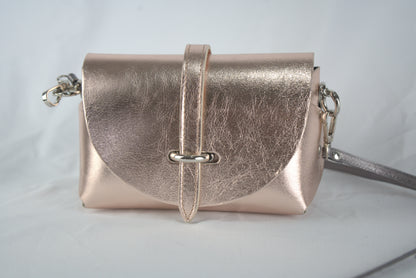 Mini bag con pellami pregiati