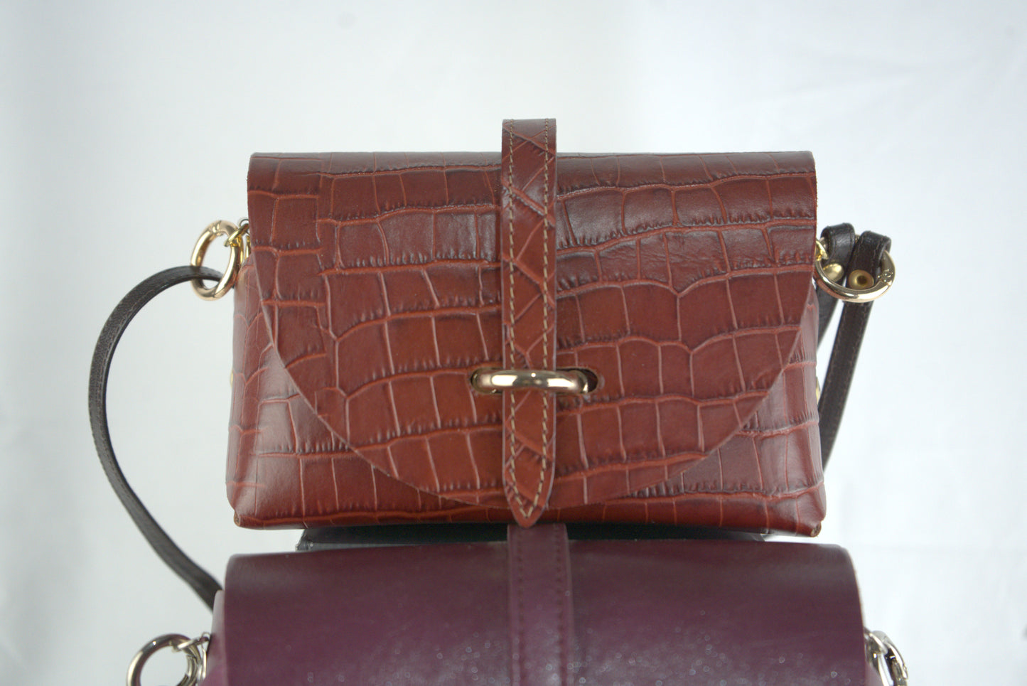 Mini bag con pellami pregiati