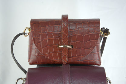 Mini bag con pellami pregiati