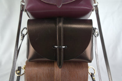 Mini bag con pellami pregiati