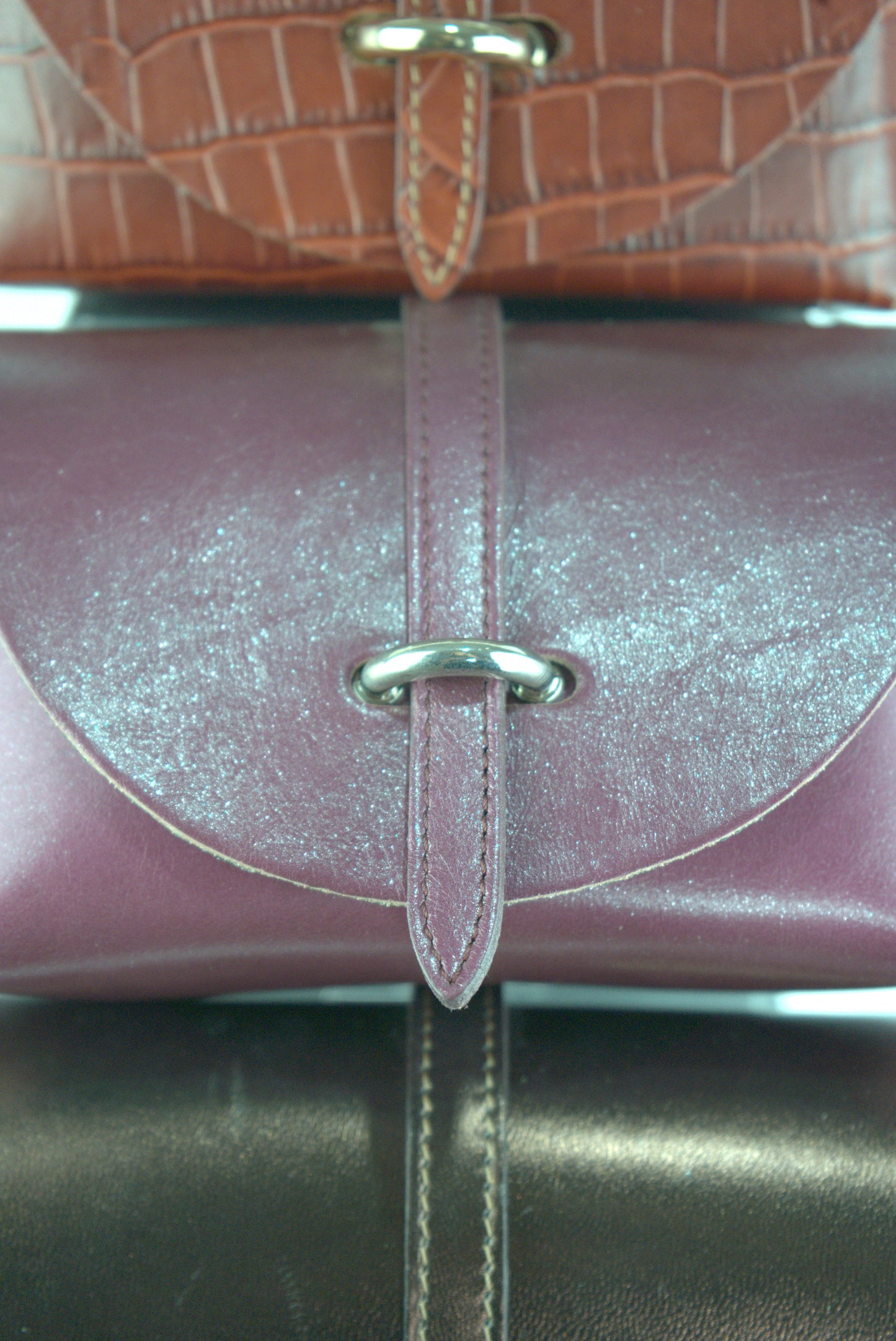 Mini bag con pellami pregiati