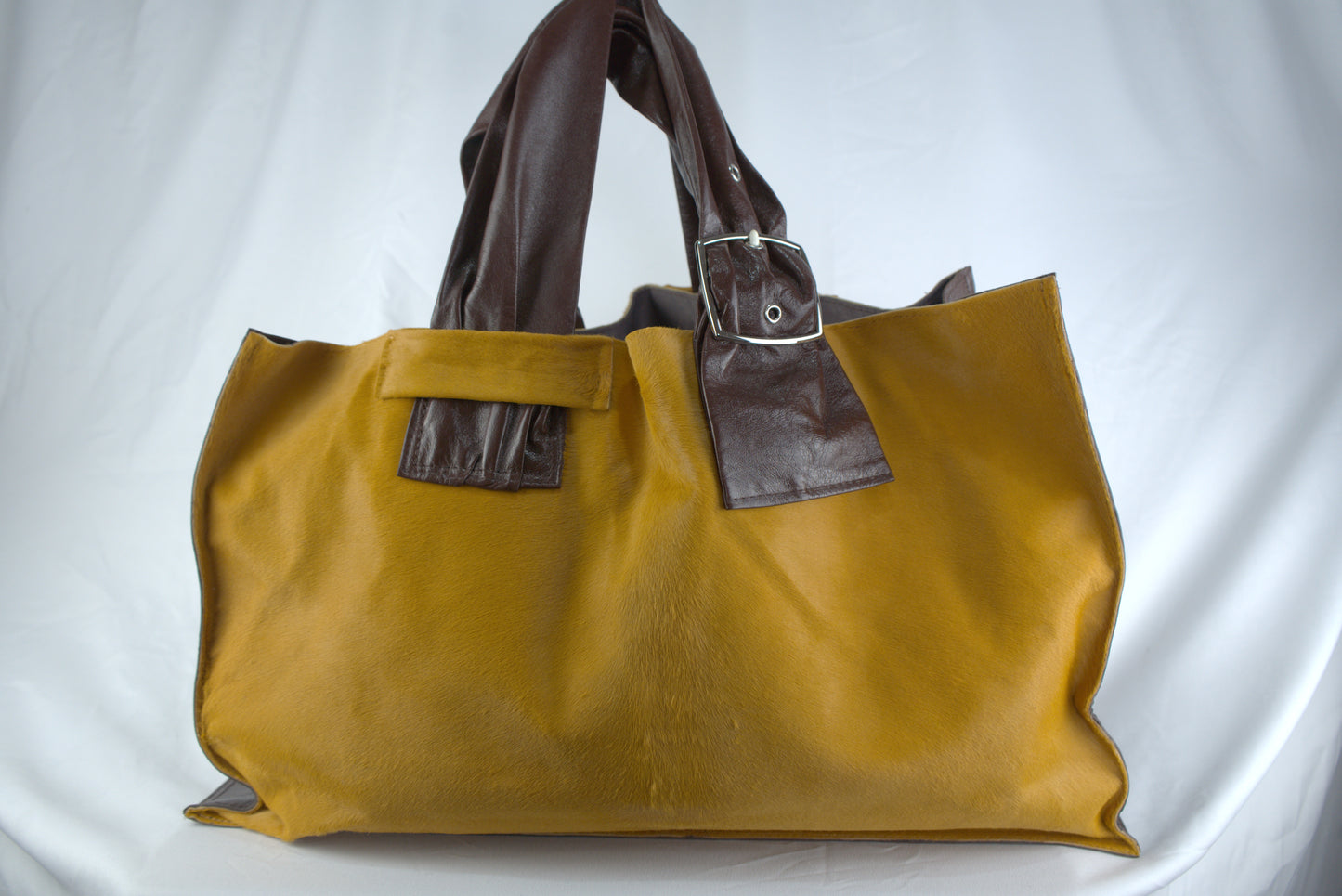 Maxi bag in pelle cavallino