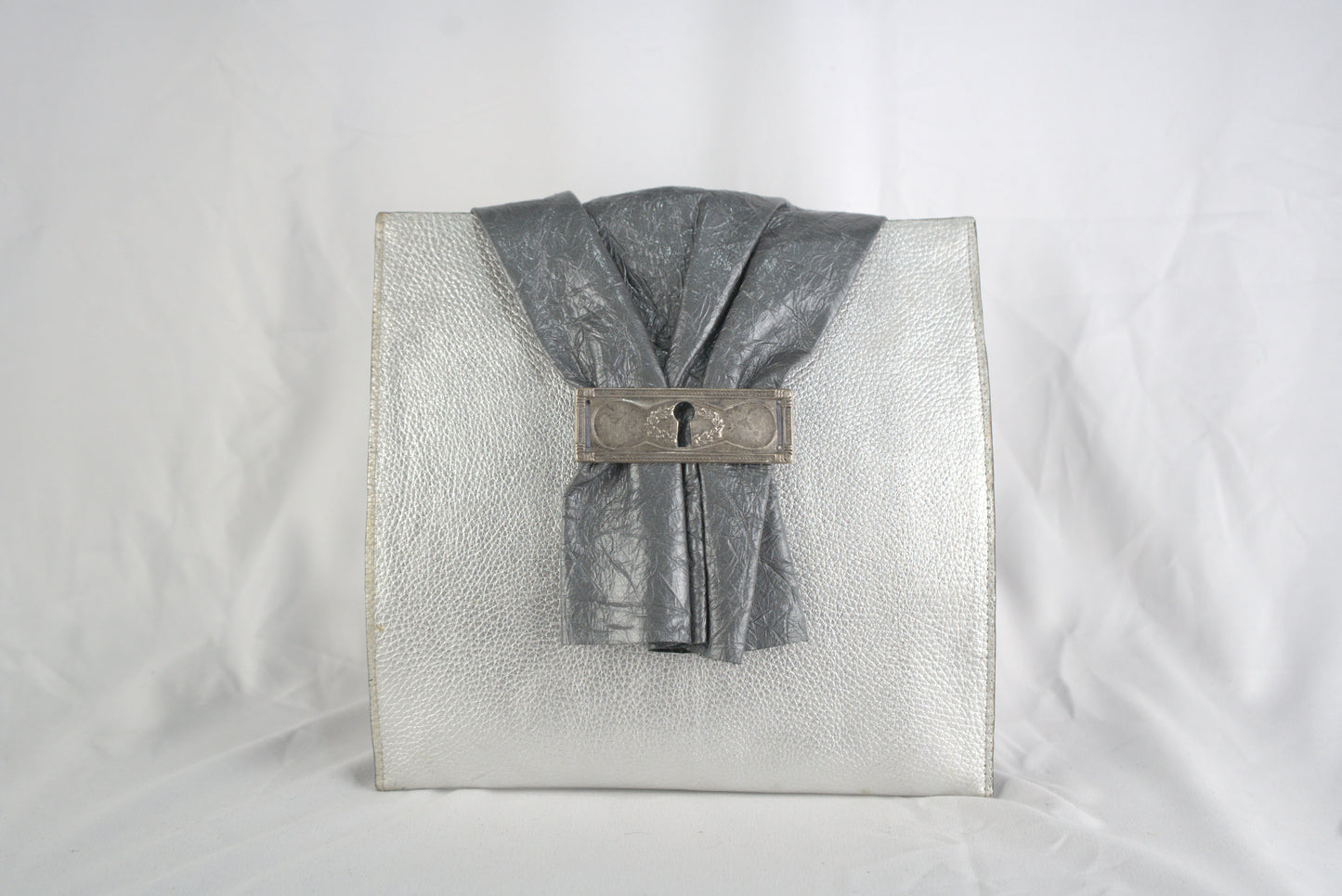 Borsa a polso per aperitivo pelle stampata