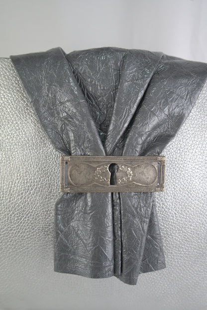 Borsa a polso per aperitivo pelle stampata