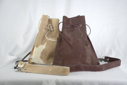 Mini secchiello in cavallino versatile